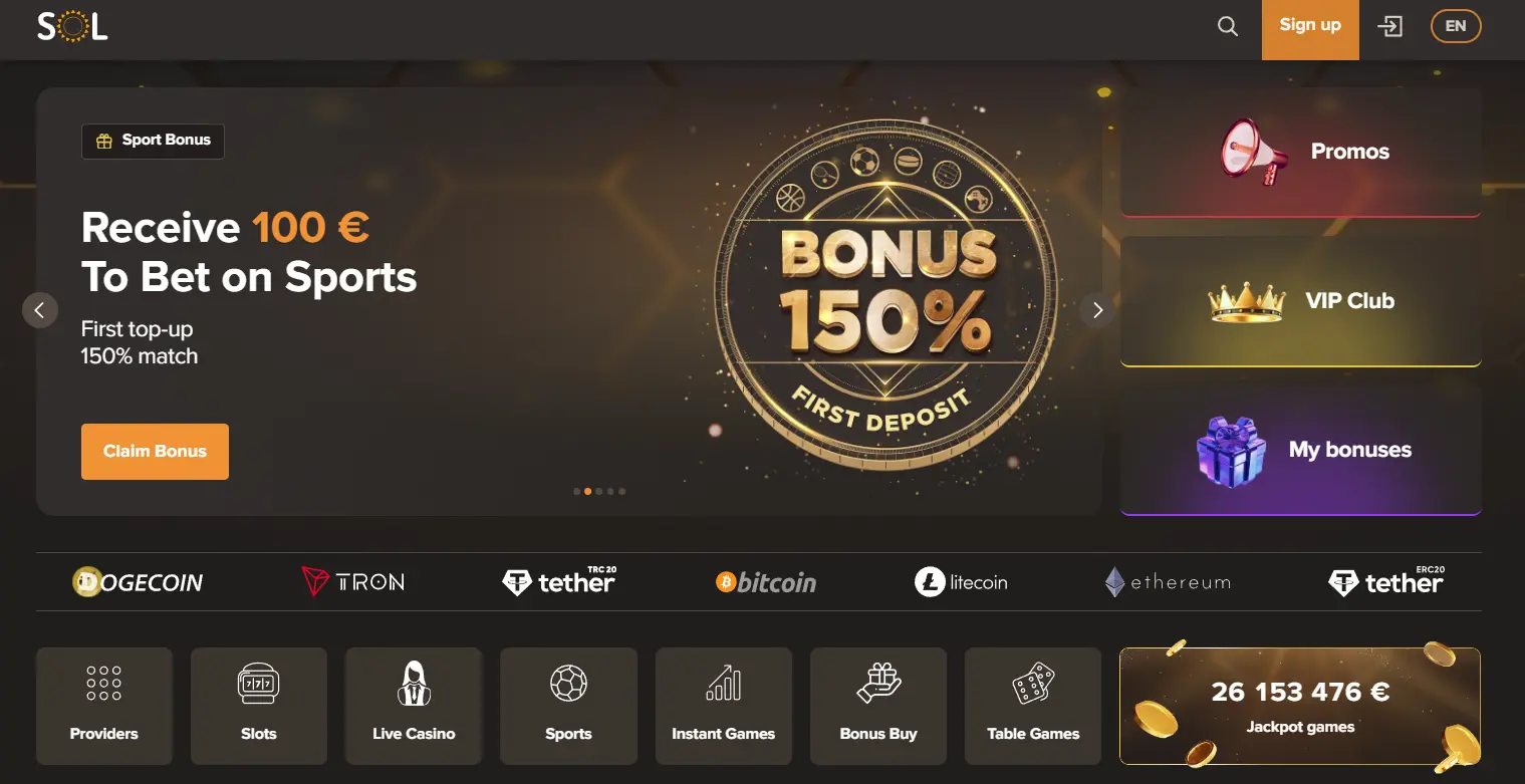 Sol Casino mobile casinos